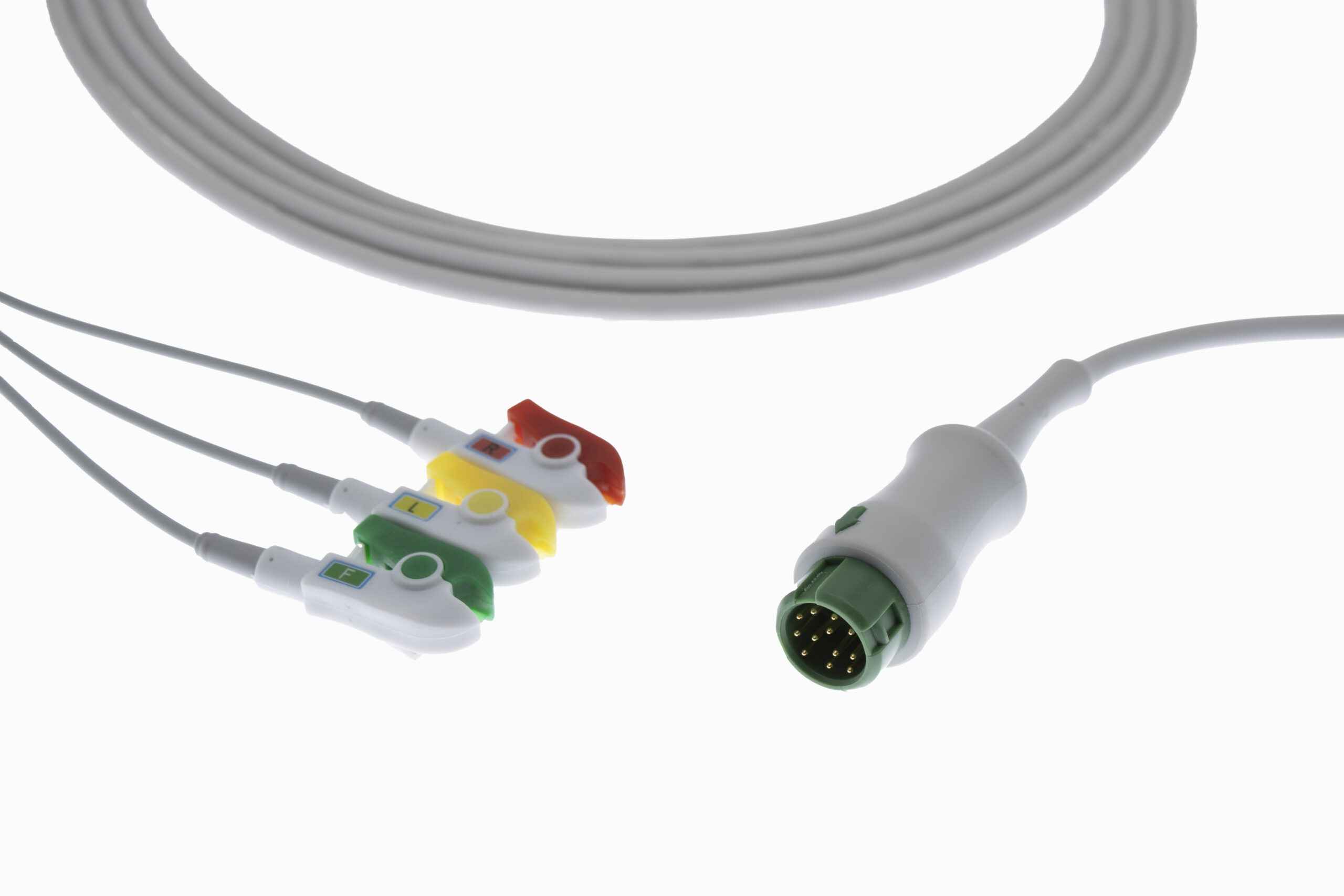 Mindray T5 12 pin 3 Lead Clip Type ECG Monitor Cable